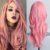 Parrucca donna lunga rosa
